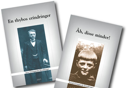 Erindringsb�ger - Bogtilrettel�ggelse, omslag og dtp.